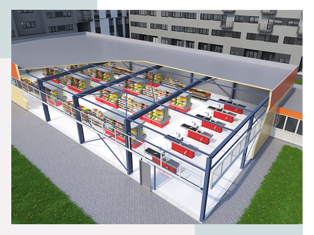 Строительство магазинов в Чебаркуль от 644 руб. за м²