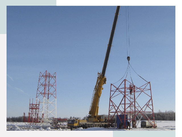 Монтаж вышек связи в Чебаркуле