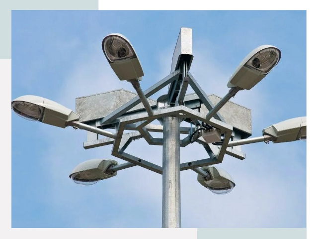 Монтаж осветительных мачт в Чебаркуле