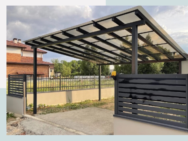 Металлические навесы в Чебаркуль от 644 руб. за м²