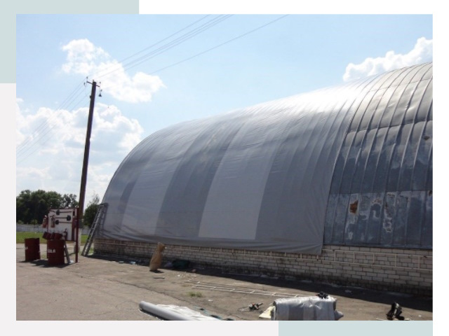 Ремонт ангаров в Чебаркуле