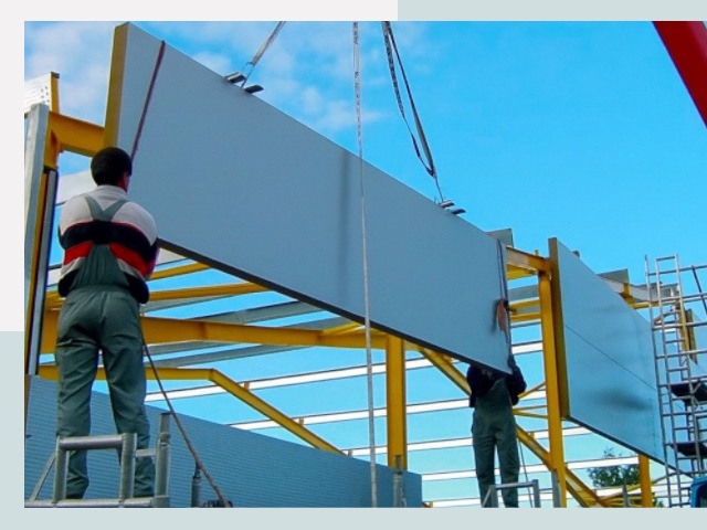 Монтаж сэндвич-панелей в Чебаркуле от 644 руб.